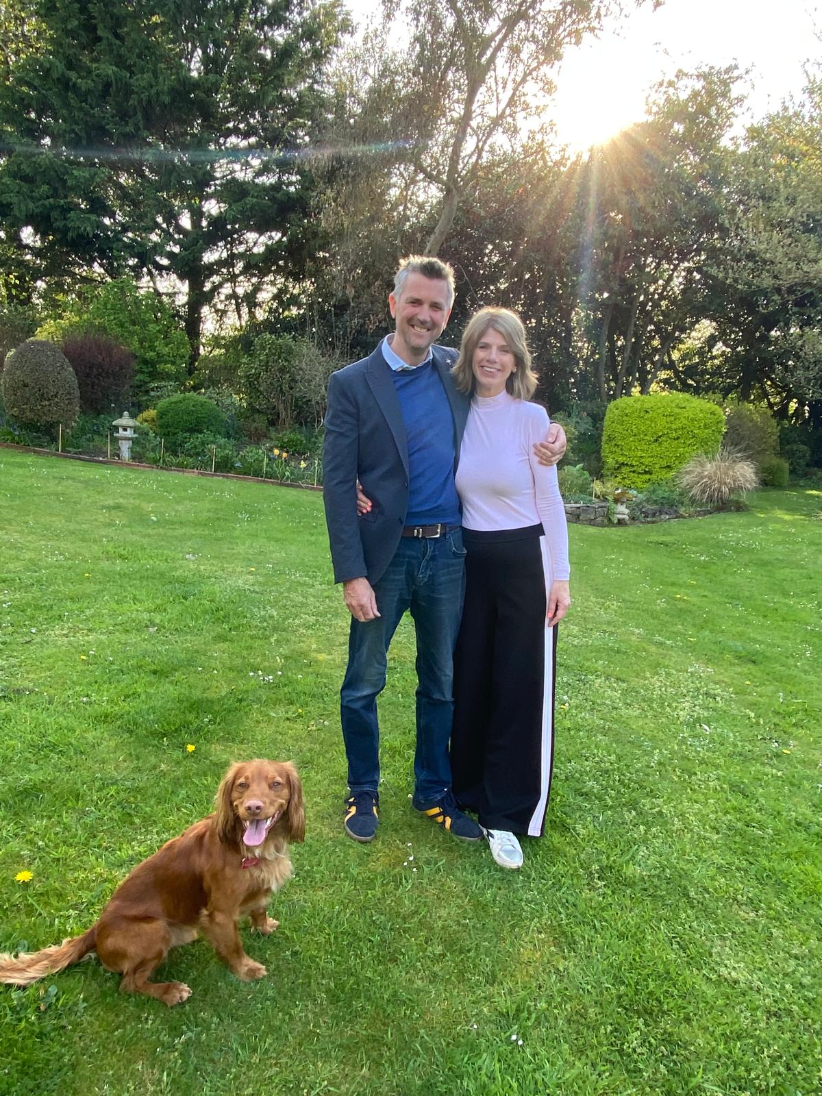 James, Maria & Boris the dog